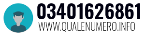 Numero di telefono 03401626861 03401626861