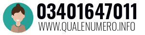 Numero di telefono 03401647011 03401647011
