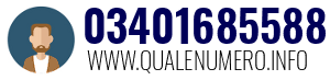 Numero di telefono 03401685588 03401685588