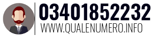 Numero di telefono 03401852232 03401852232