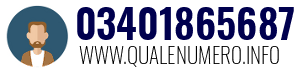 Numero di telefono 03401865687 03401865687