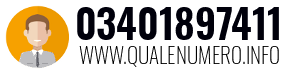 Numero di telefono 03401897411 03401897411