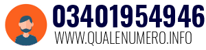 Numero di telefono 03401954946 03401954946