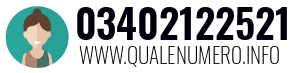 Numero di telefono 03402122521 03402122521