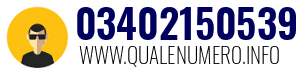 Numero di telefono 03402150539 03402150539