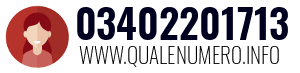 Numero di telefono 03402201713 03402201713