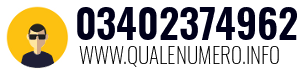 Numero di telefono 03402374962 03402374962