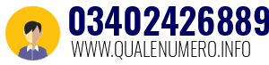 Numero di telefono 03402426889 03402426889