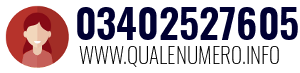 Numero di telefono 03402527605 03402527605
