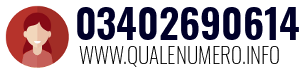 Numero di telefono 03402690614 03402690614
