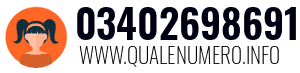 Numero di telefono 03402698691 03402698691