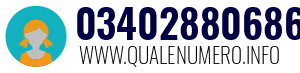 Numero di telefono 03402880686 03402880686