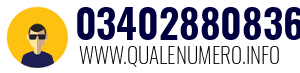 Numero di telefono 03402880836 03402880836