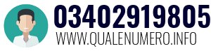 Numero di telefono 03402919805 03402919805