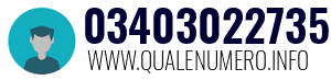 Numero di telefono 03403022735 03403022735