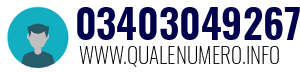 Numero di telefono 03403049267 03403049267