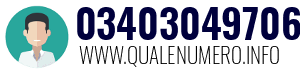 Numero di telefono 03403049706 03403049706