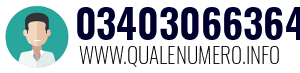 Numero di telefono 03403066364 03403066364