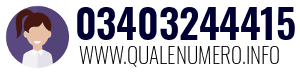Numero di telefono 03403244415 03403244415