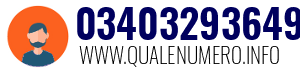 Numero di telefono 03403293649 03403293649