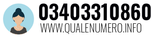 Numero di telefono 03403310860 03403310860