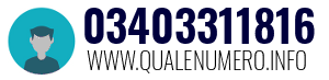 Numero di telefono 03403311816 03403311816