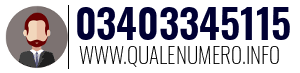 Numero di telefono 03403345115 03403345115