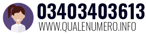 Numero di telefono 03403403613 03403403613