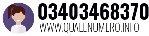 Numero di telefono 03403468370 03403468370