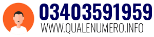 Numero di telefono 03403591959 03403591959