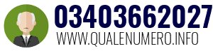 Numero di telefono 03403662027 03403662027