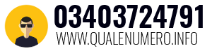 Numero di telefono 03403724791 03403724791
