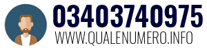 Numero di telefono 03403740975 03403740975