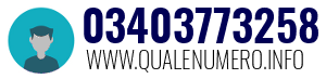 Numero di telefono 03403773258 03403773258