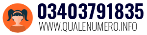 Numero di telefono 03403791835 03403791835