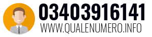 Numero di telefono 03403916141 03403916141