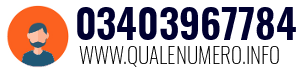 Numero di telefono 03403967784 03403967784
