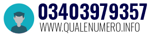 Numero di telefono 03403979357 03403979357