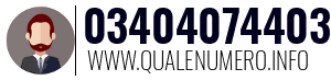 Numero di telefono 03404074403 03404074403