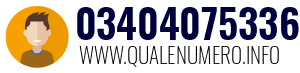 Numero di telefono 03404075336 03404075336