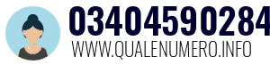 Numero di telefono 03404590284 03404590284
