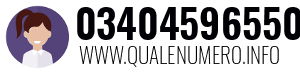 Numero di telefono 03404596550 03404596550