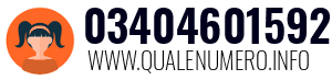 Numero di telefono 03404601592 03404601592