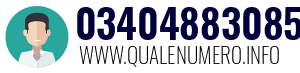 Numero di telefono 03404883085 03404883085