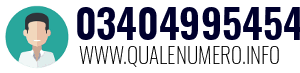 Numero di telefono 03404995454 03404995454