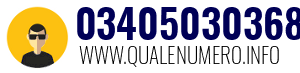 Numero di telefono 03405030368 03405030368