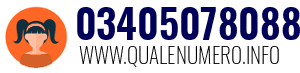 Numero di telefono 03405078088 03405078088