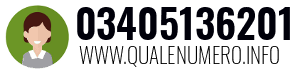 Numero di telefono 03405136201 03405136201