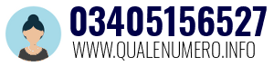 Numero di telefono 03405156527 03405156527