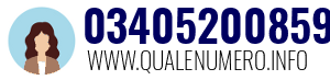 Numero di telefono 03405200859 03405200859